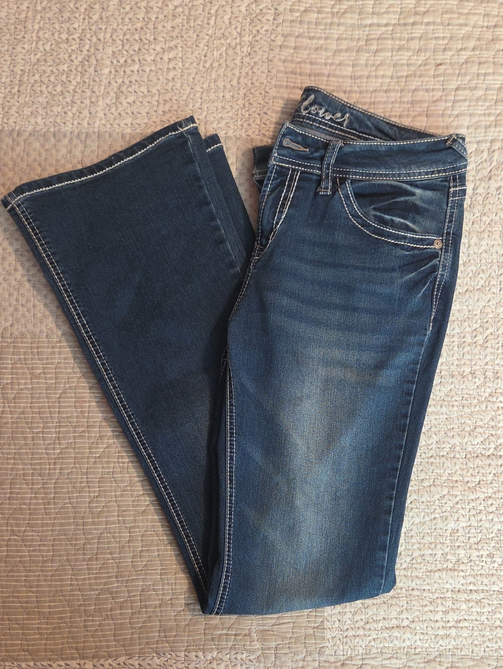 Dark Blue Bootcut Jeans